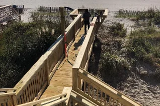Dune Walkover provides a walkway crossover in Surfside Beach, SC