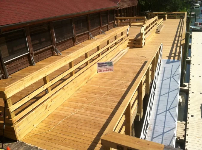 New Deck Built for Bovine's Waterfront Restaurant in Murrells Inlet, SC