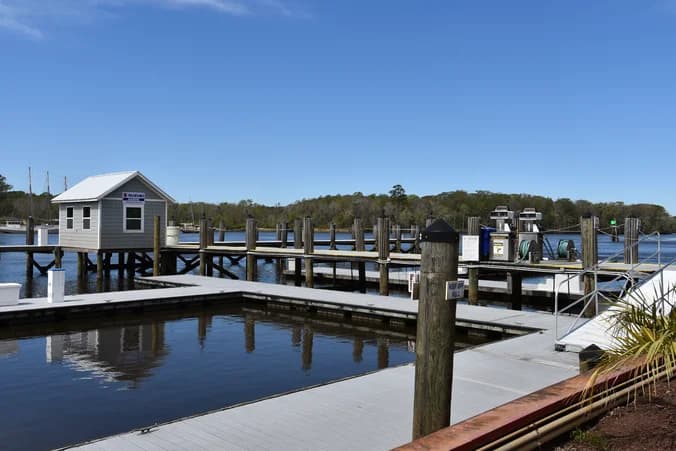 Wacca Wache Marina Dock Project in Murrells Inlet, SCwall and Boat Slip in Pawleys Island SC