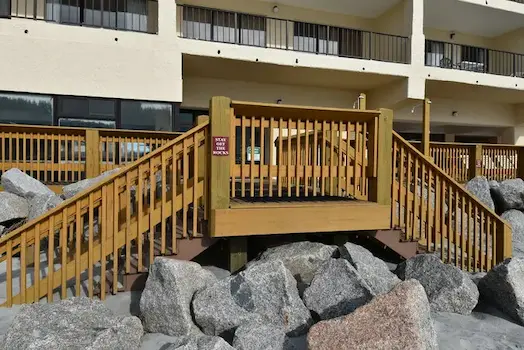 Atalaya Towers Decking & Stairs in North Myrtle Beach, SC built by Waterbridge Contractors of the Carolinas