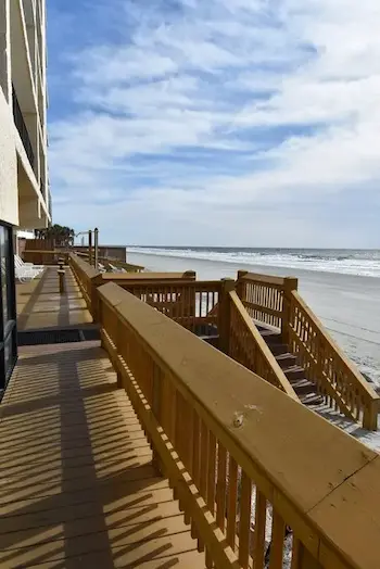 Atalaya Towers Decking & Stairs in North Myrtle Beach, SC built by Waterbridge Contractors of the Carolinas
