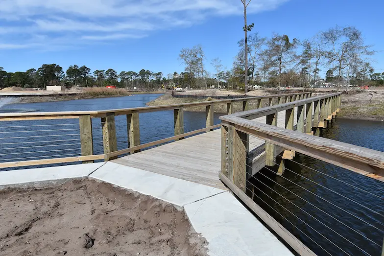 Bulkheads, Cap, Walkways, Bridges, Piers & Fishing Decks Project In Living Dunes At 82nd In Myrtle Beach, SC by Waterbridge Contractors of the Carolinas