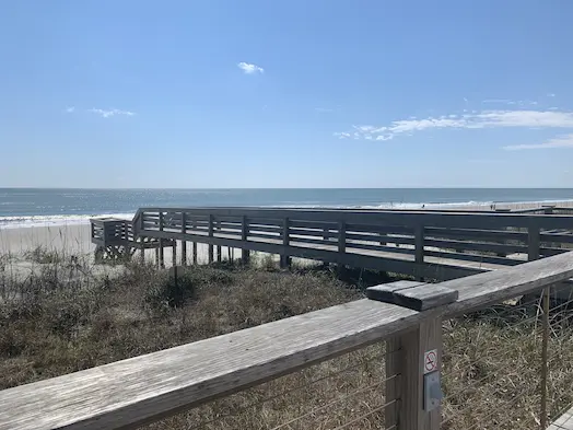 Dune crossover walkway & Deck at Litchfield By the Sea by Waterbridge Contractors of the Carolinas