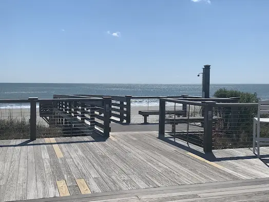 Dune crossover walkway & Deck at Litchfield By the Sea by Waterbridge Contractors of the Carolinas