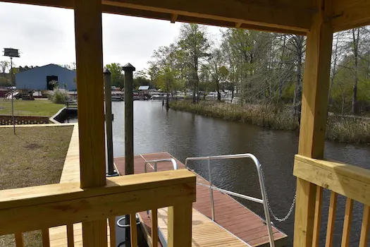 Pierhead & bulkhead on the Waccamaw River by Waterbridge Contractors of the Carolinas