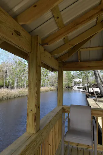 Pierhead & bulkhead on the Waccamaw River by Waterbridge Contractors of the Carolinas