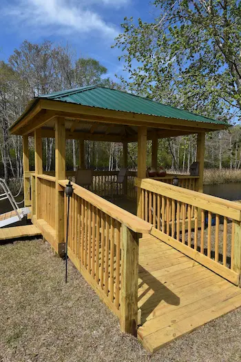 Pierhead & bulkhead on the Waccamaw River by Waterbridge Contractors of the Carolinas