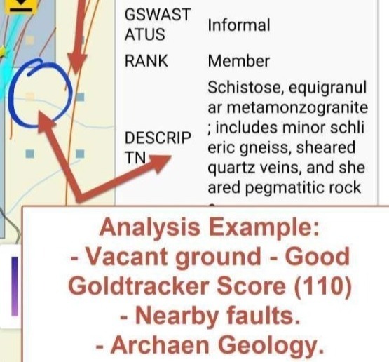 Geology in GOLDtracker