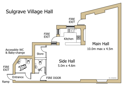 sulgrave village hall floor plan