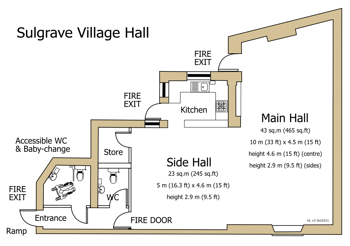 sulgrave village hall floor plan