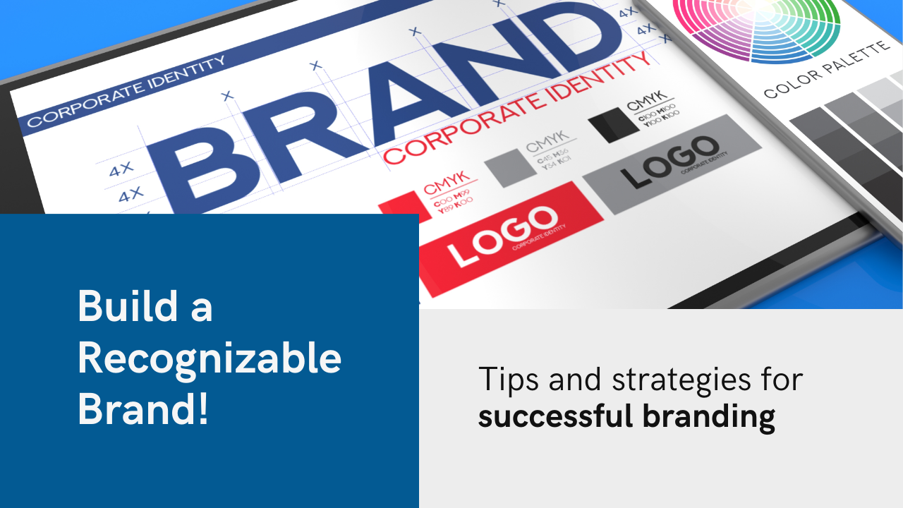 Collage of company logos, color palettes, typography, and branded materials illustrating the elements of a strong, recognizable brand identity and corporate image.