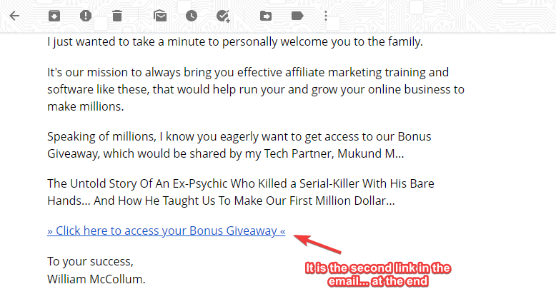 Access to Bonus Giveaway