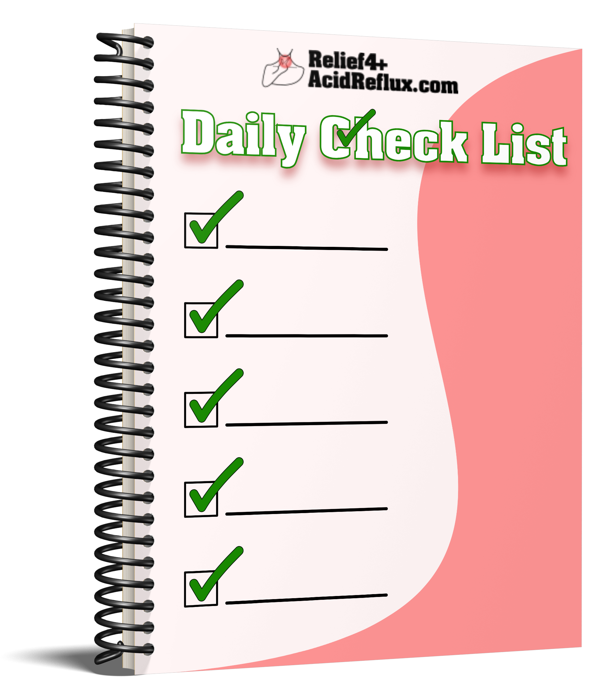 Acid Reflux Daily Check List