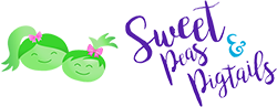Sweet Peas and Pigtails Logo