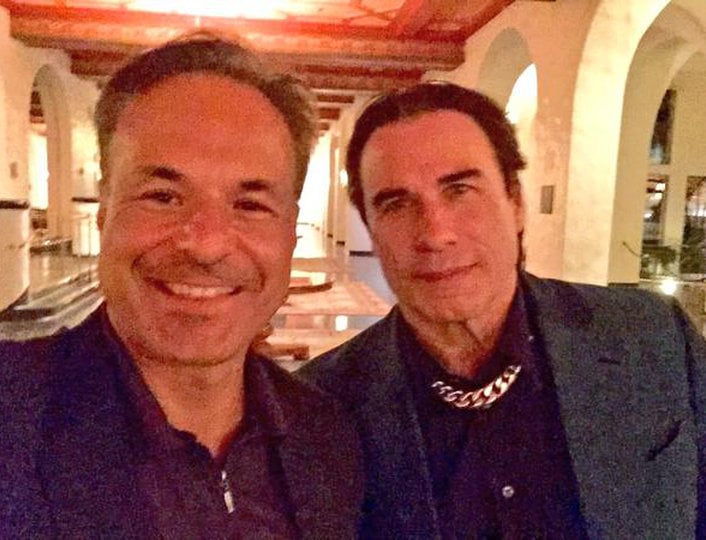 Clint Arthur with John Travolta