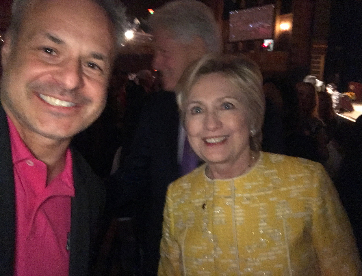 Clint Arthur with Hillary Clinton