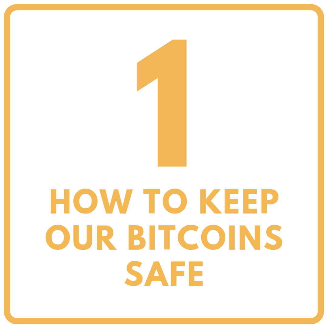 Step 1: How to keep our Bitcoins safe?