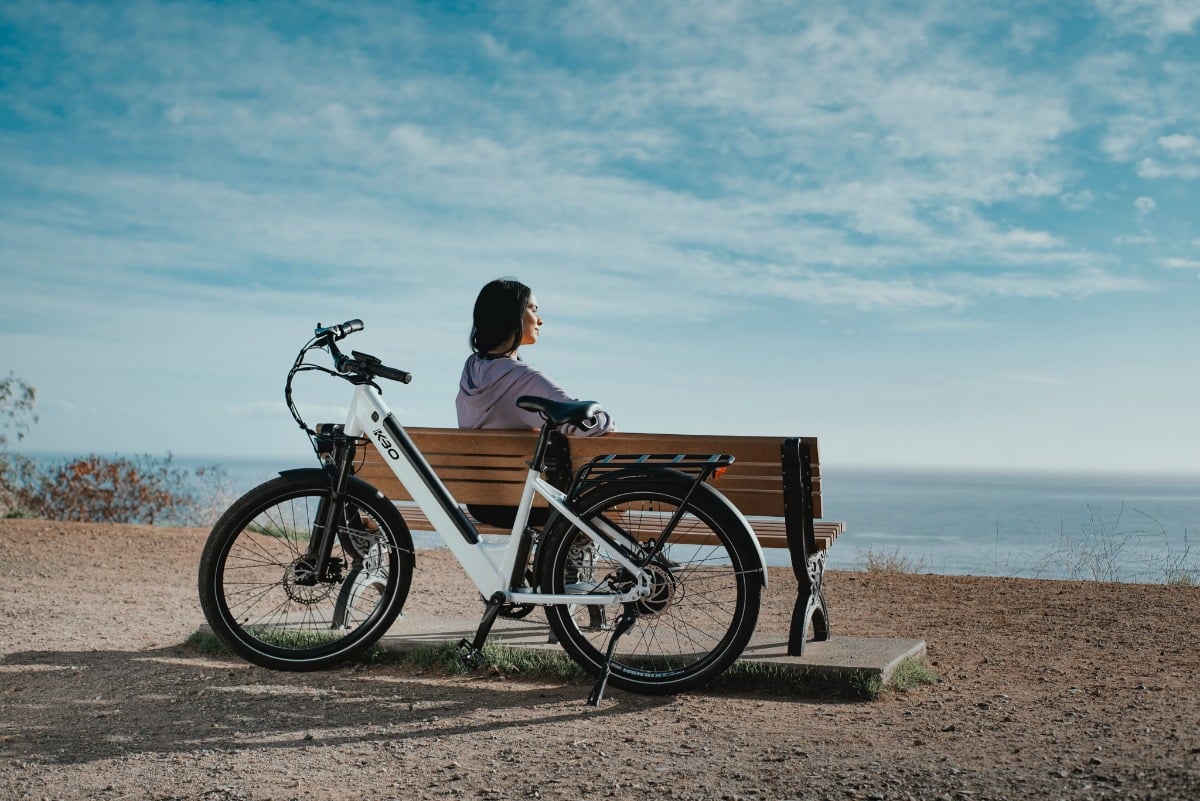 electric bike for woman on the trail