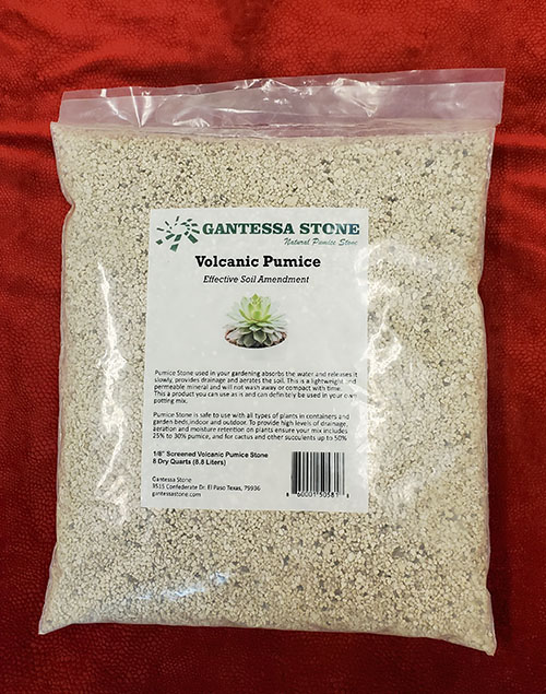 Pumice for plants screened