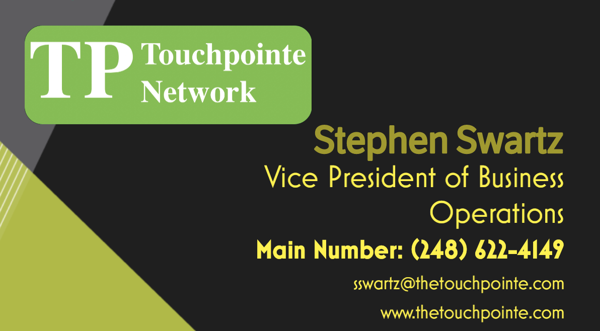 Business card for Stephen Swartz Vice President