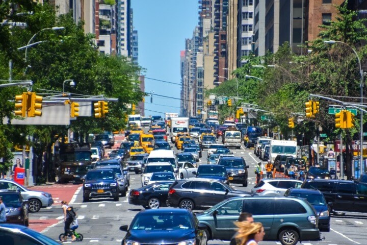 Traffic Jam In New York City