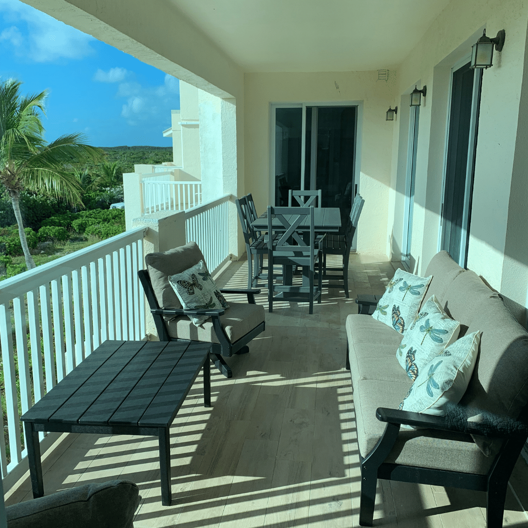 Seas The Day TCI - Covered Balcony