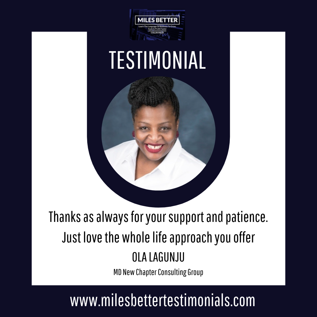 Miles better testimonials