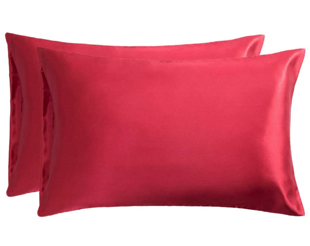 2-Pack Queen Size 20x30 inches Soft and Cozy Pillow Cases Red Be Attitude New Satin Pillowcase for Hair and Skin Envelope Closure Pillow Cover 