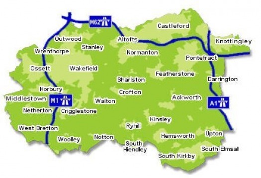 map of wakefield
