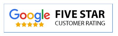 google five star rating banner
