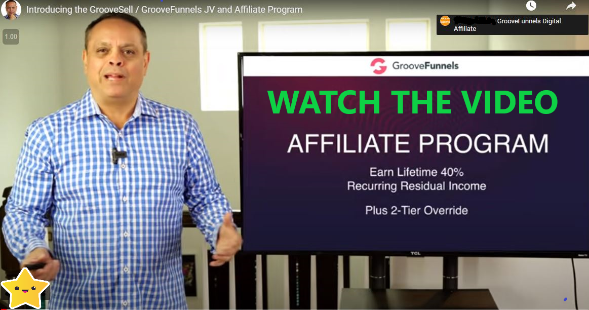 Groovefunnels Affiliate Program 40 2Tier recurring