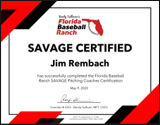 SAVAGE Certified Pitching Coach