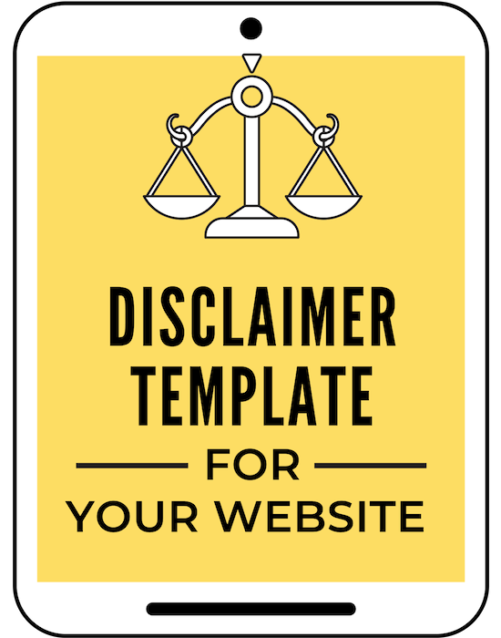 Legally protect your blog or website with this disclaimer