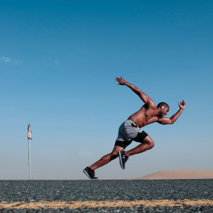 Man Running Energy Levels