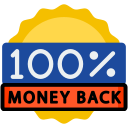 Icon of 100% Money-back Guarantee