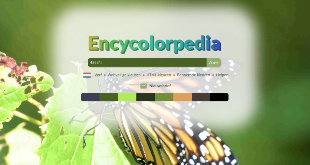 Encycolorpedia kleurenpalet website
