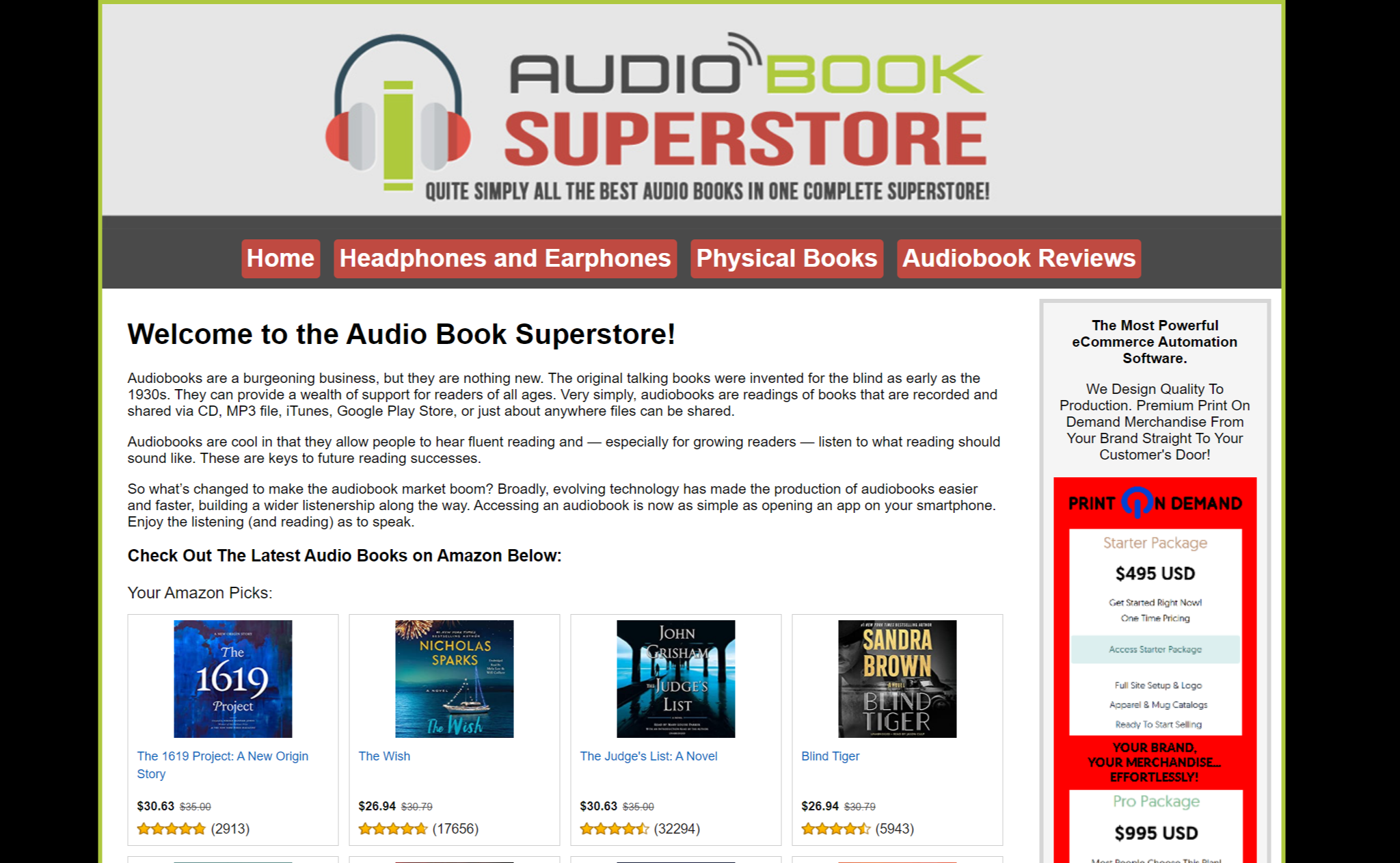 audio book superstore
