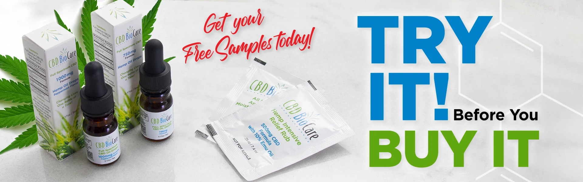 Get free CBD samples from BioCare