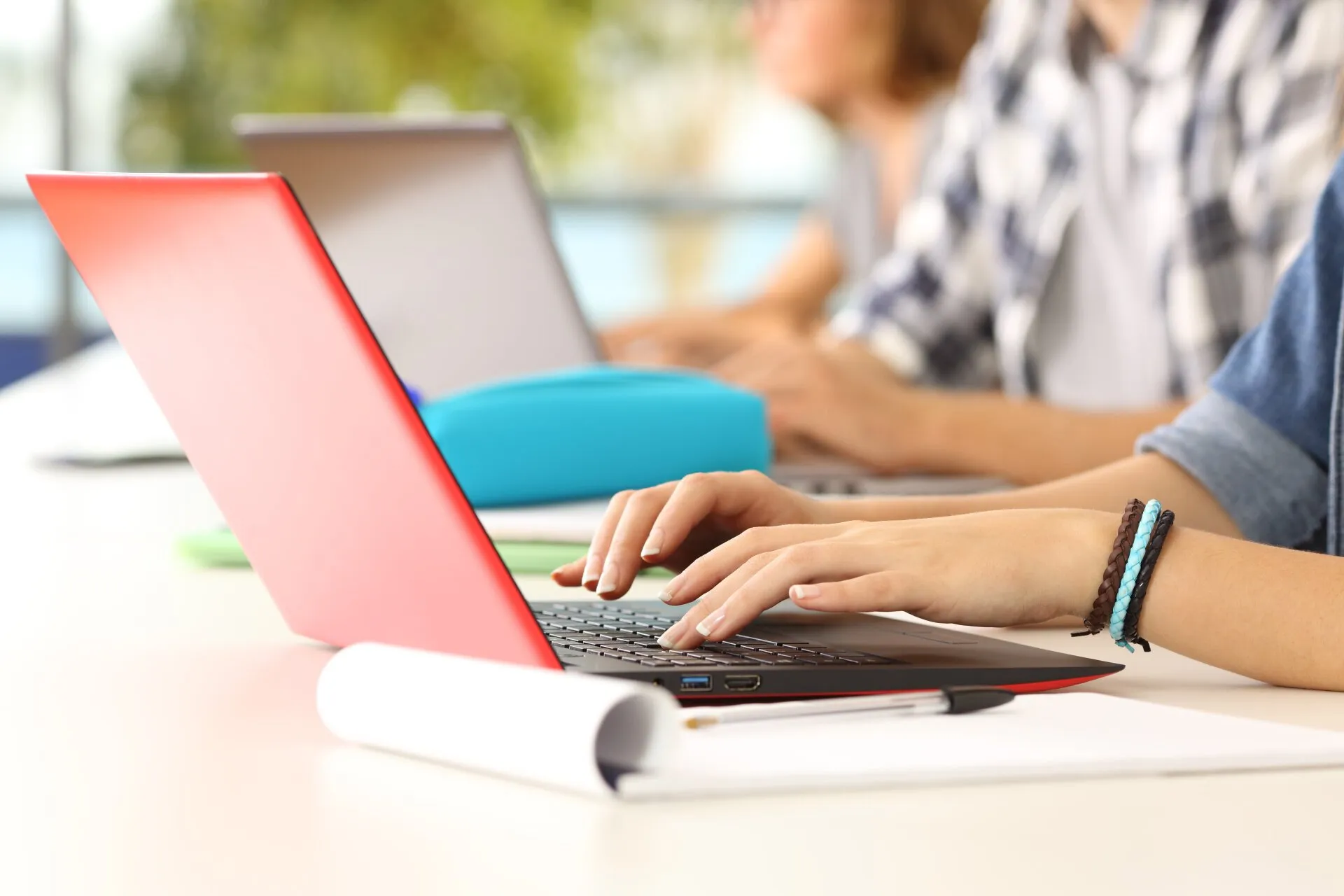 man using computer