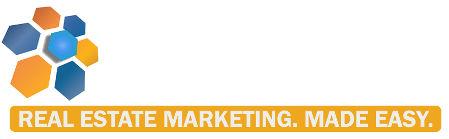 Real Estate Marketing 365. Real Estate Marketing. Made Easy. Logo.