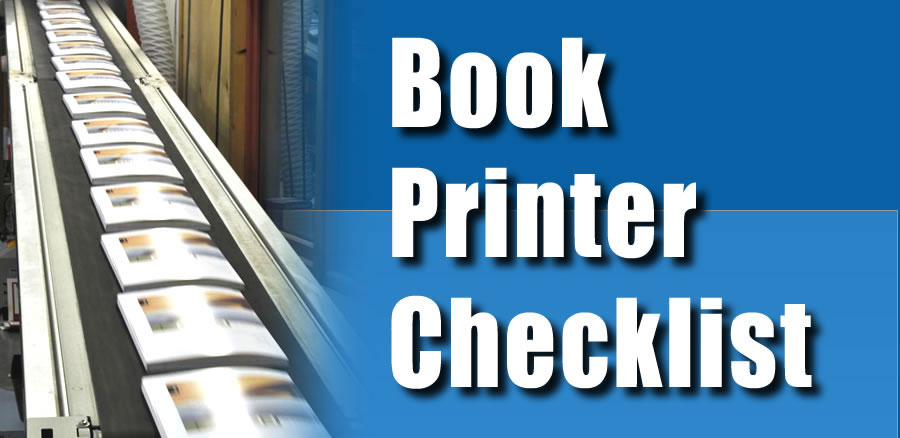 Book Printer Checklist