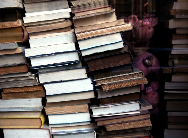 Stack of books. Renee Shupe recommends several books to motivate and support building a business.