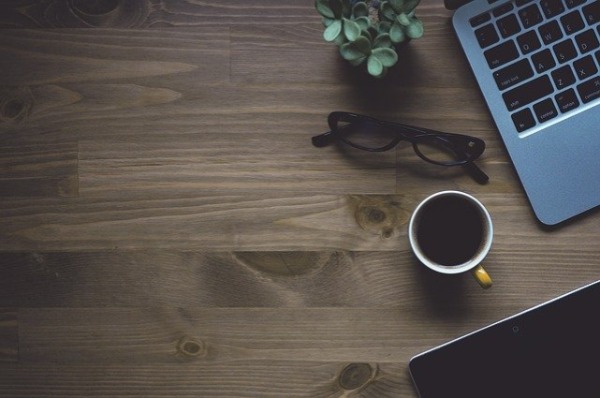 coffee and laptop on your desk