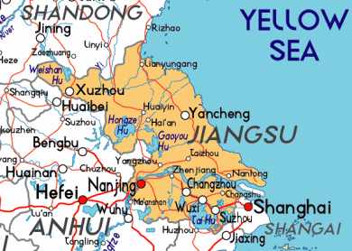 Jiangsu map