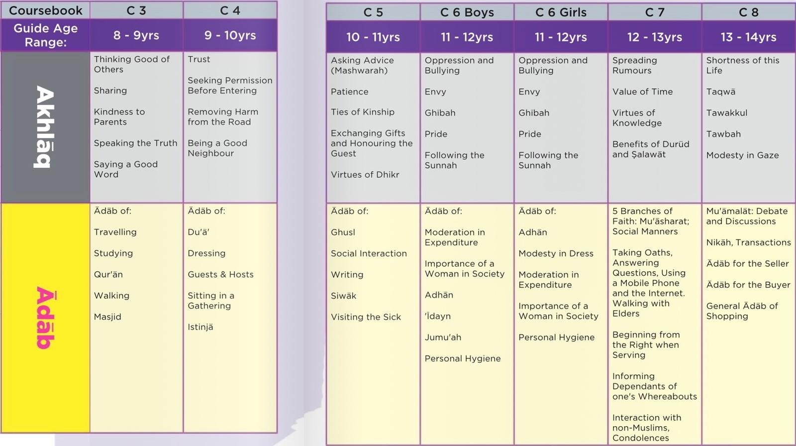 Curriculum