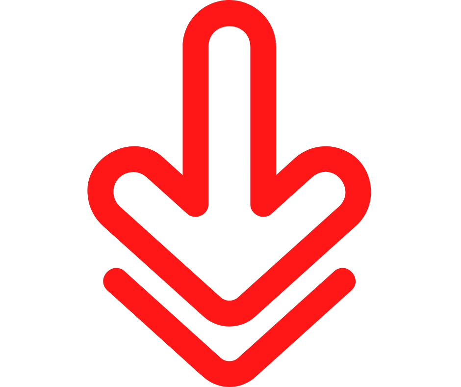 down arrow red image