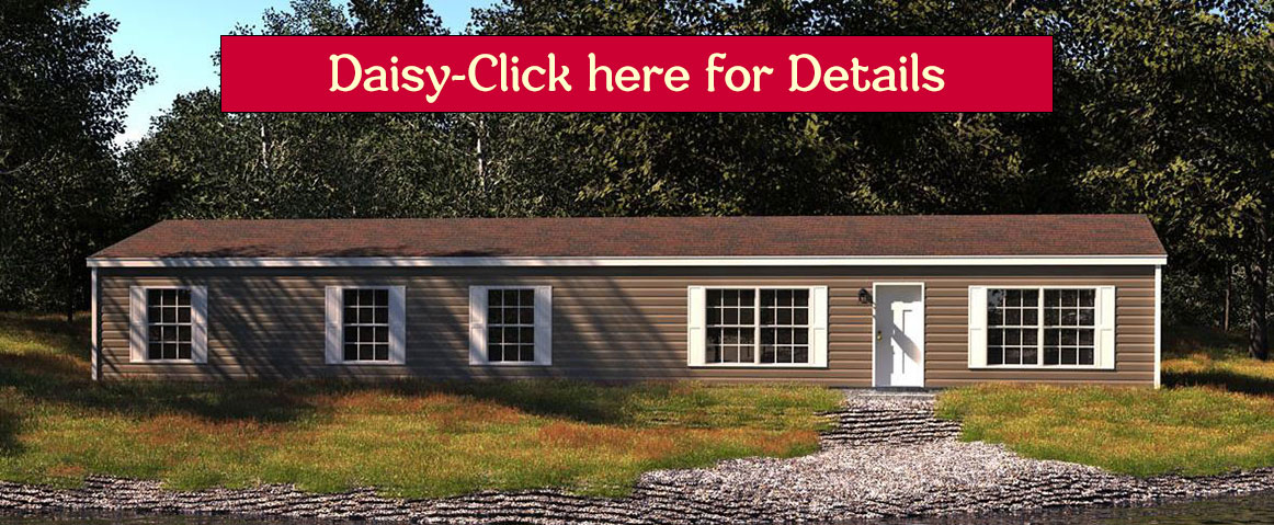 double wide mobile home Daisy exterior