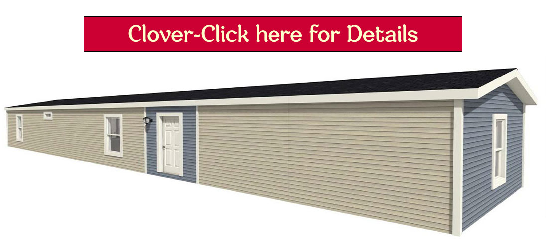 Clover | single wide mobile home exterior