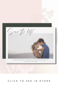 Save the Date Magnetic Cards | Modern Script Photo 