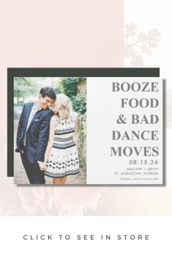 Booze Bad Dance Moves Photo Save the Date Magnetic Card